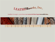Tablet Screenshot of leatherwks.com
